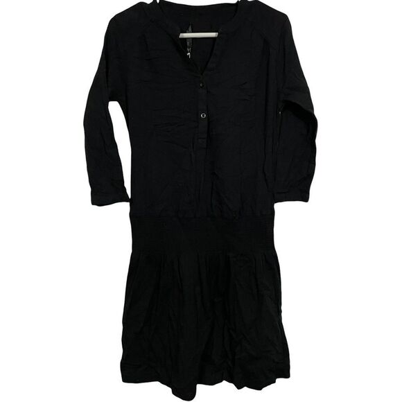 NWT Prana Black Half Sleep Organic Cotton Sugar Pine Dress - Picture 3 of 8
